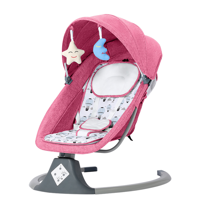 pink baby bouncer rocker