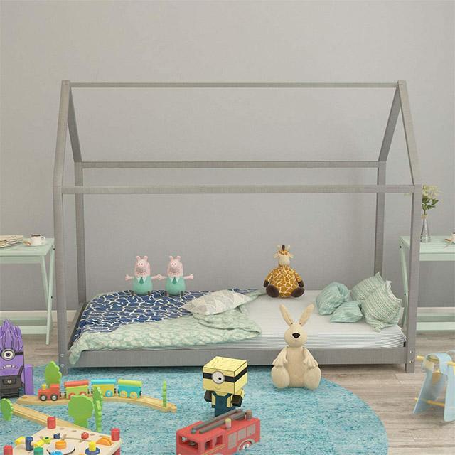 Modern Kids Wooden Solid House Bed Toddler Bed