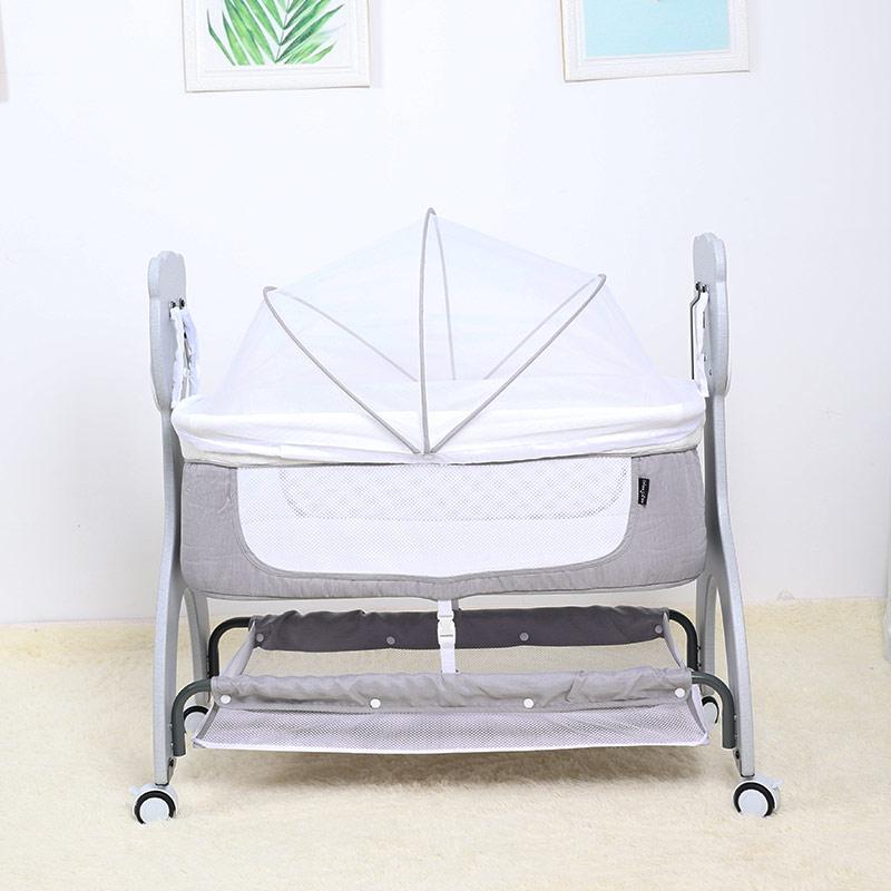 Newborn Baby Cradle With Cute Bear Design