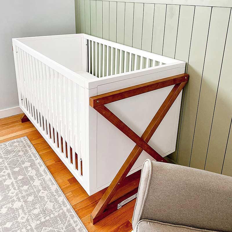 3-in-1 Convertible Modern Baby Wooden Crib Wholesale-3