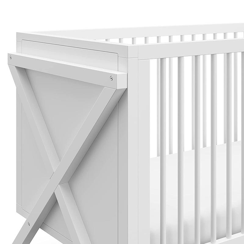 3-in-1 Convertible Modern Baby Wooden Crib Wholesale-5