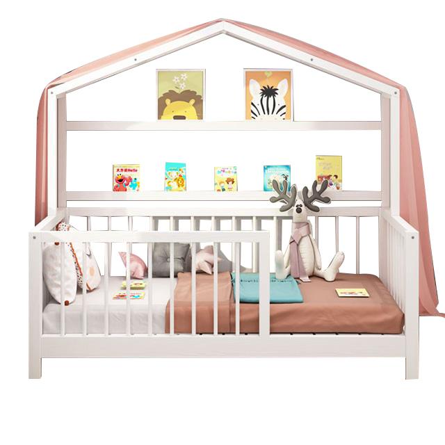 Cama de casa de madera única para niños