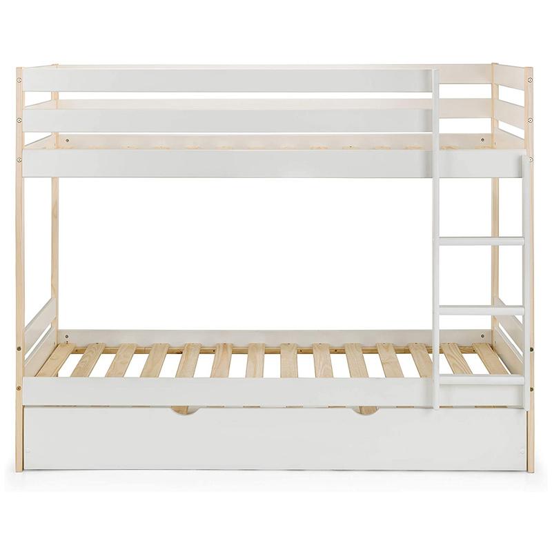 Wood Twin-Over-Twin Bunk Bed For Kids