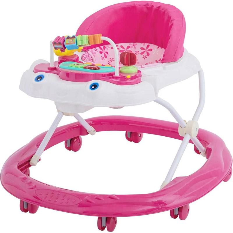 Safety Infant Walker with Wheels and Toys