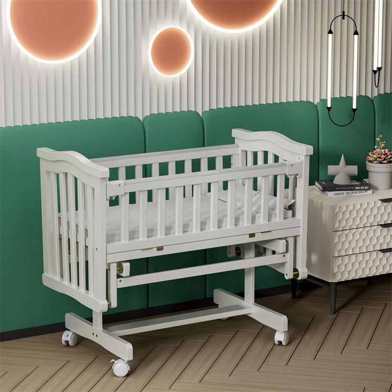 wooden crib