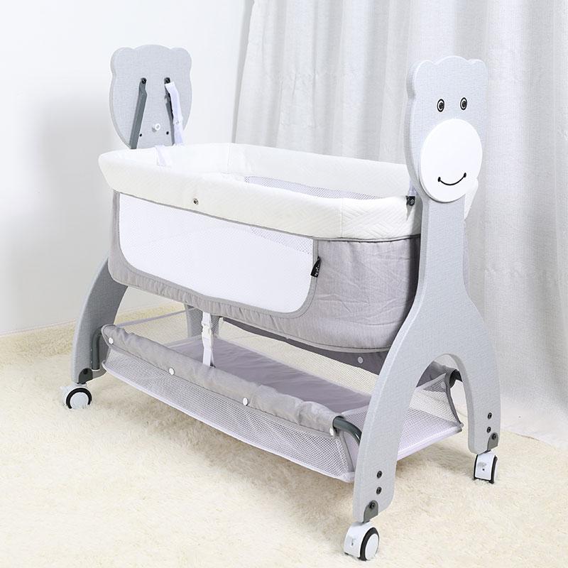 Newborn Baby Cradle With Cute Bear Design