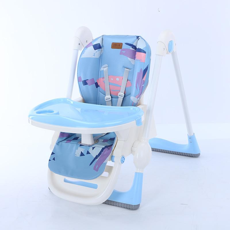 Adjustable Baby Feeding High Chair With Wheels