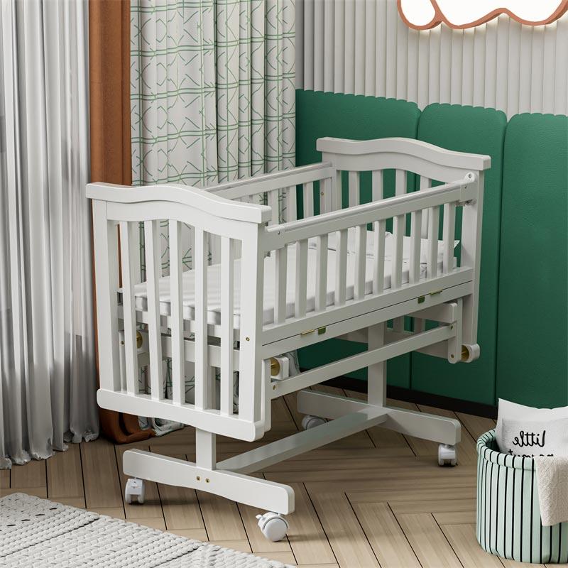 wooden crib