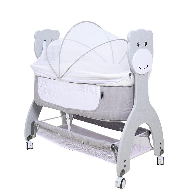 Newborn Baby Cradle With Cute Bear Design
