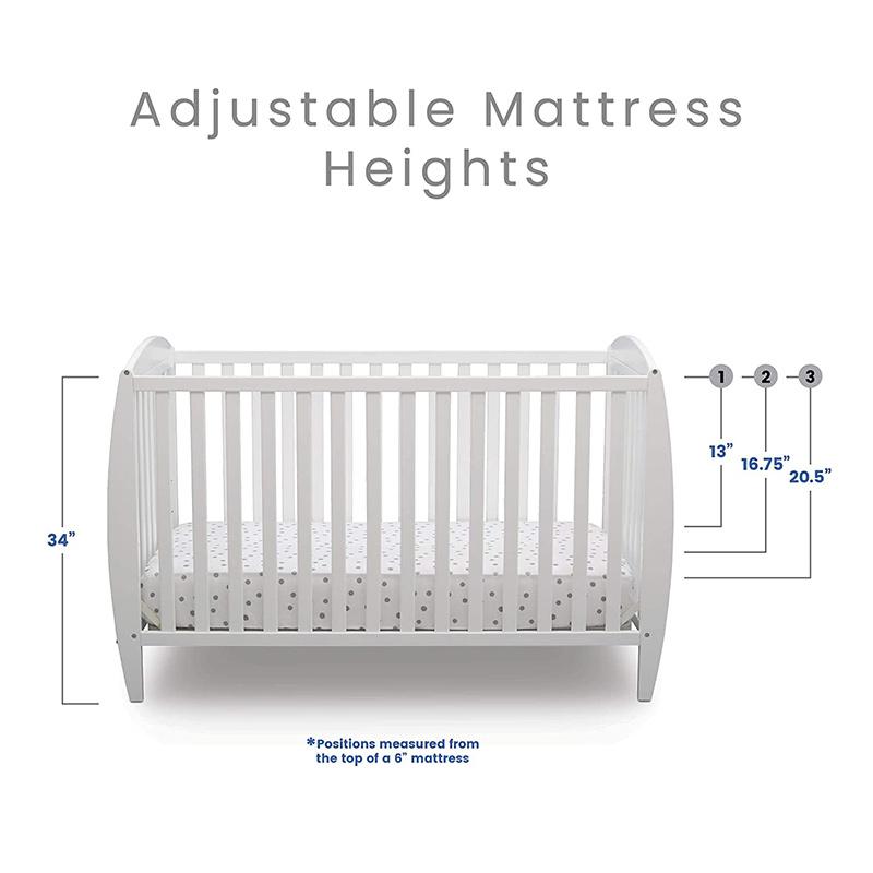 Adjustable Modern 4-in-1 Convertible Crib for Baby-1