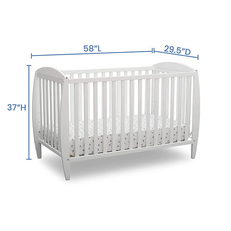 سرير أطفال حديث قابل للتعديل 4 في 1 للأطفال الرضع 2
