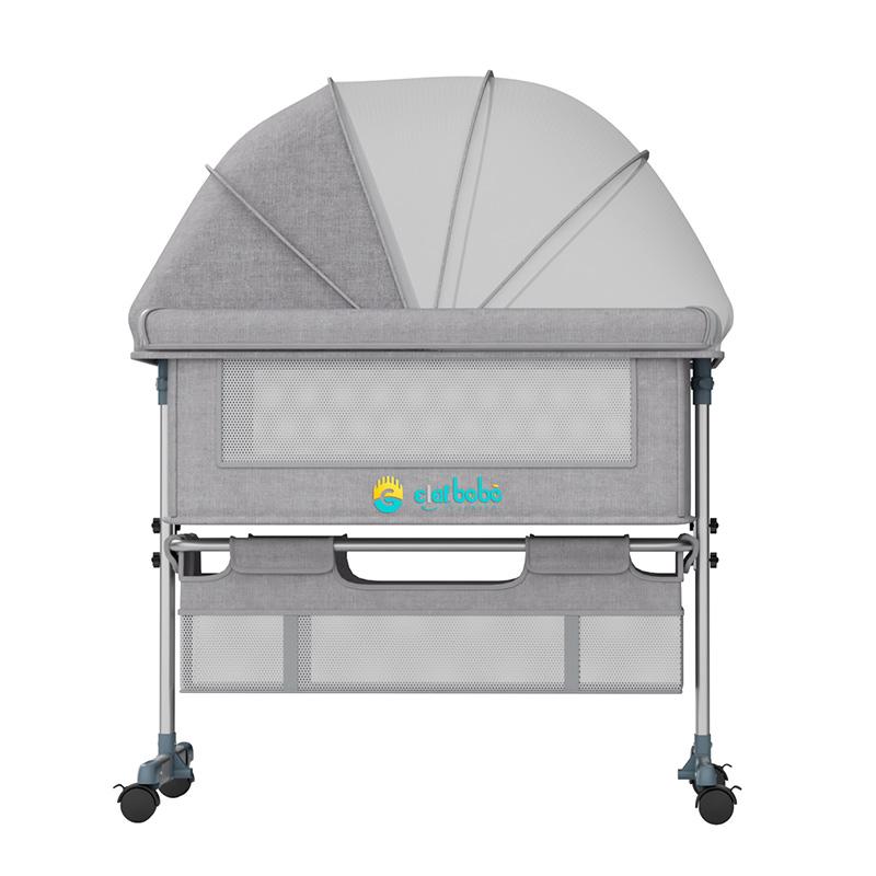 Baby Bassinet Bedside Sleeper with Storage Basket And Mattress