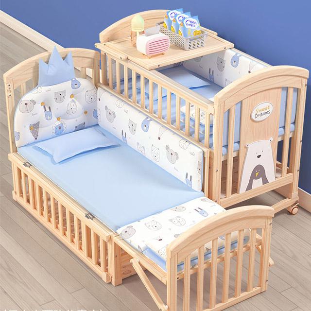 Eco-friendly Wooden Baby Crib With Storage-5