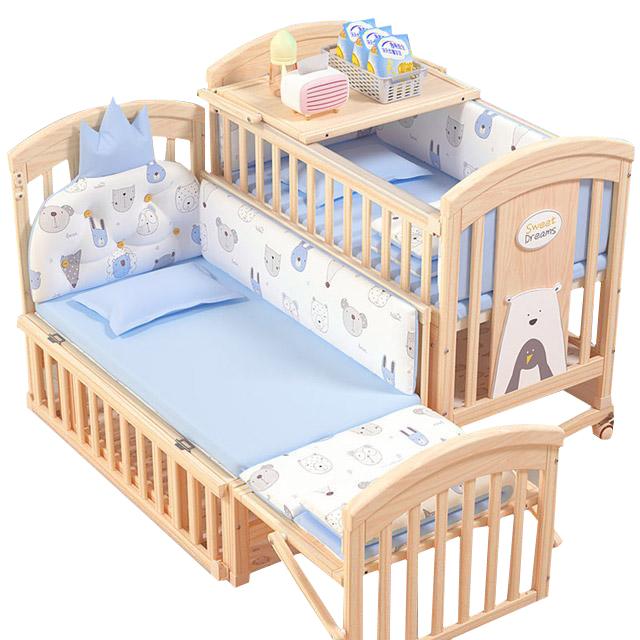 Eco-friendly Wooden Baby Crib With Storage-6