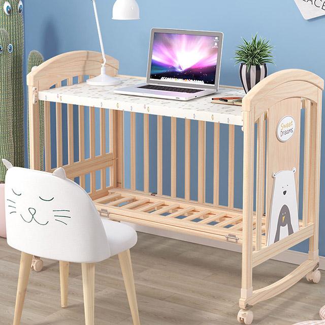 Eco-friendly Wooden Baby Crib With Storage-8
