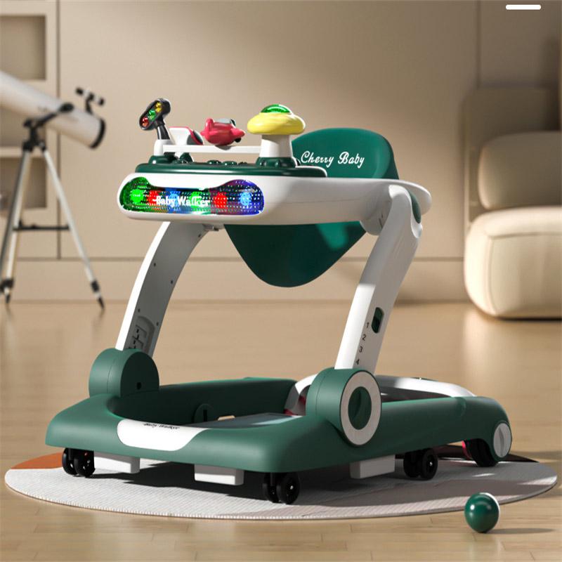 Foldable Baby Walker With Airplane Toy Tray-05