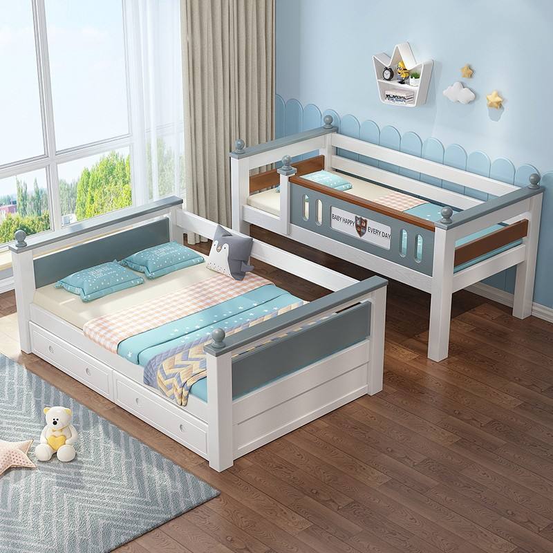 High-End Widen Keel Bunk Beds with Ladder and Drawer-04