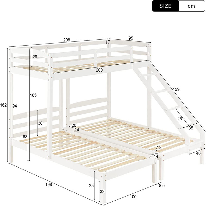 Innovative Modern Three-Kids Bunk Bed-03