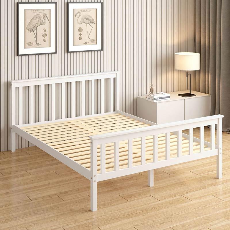 Cama infantil de madera de gran tamaño con cabecera-4 Cama infantil de madera de tamaño grande con cabecera-4