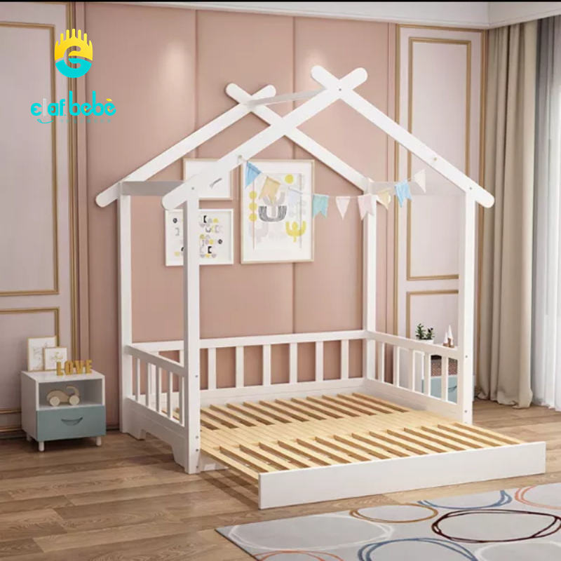 Cama de dormitorio infantil de madera de Nueva Zelanda