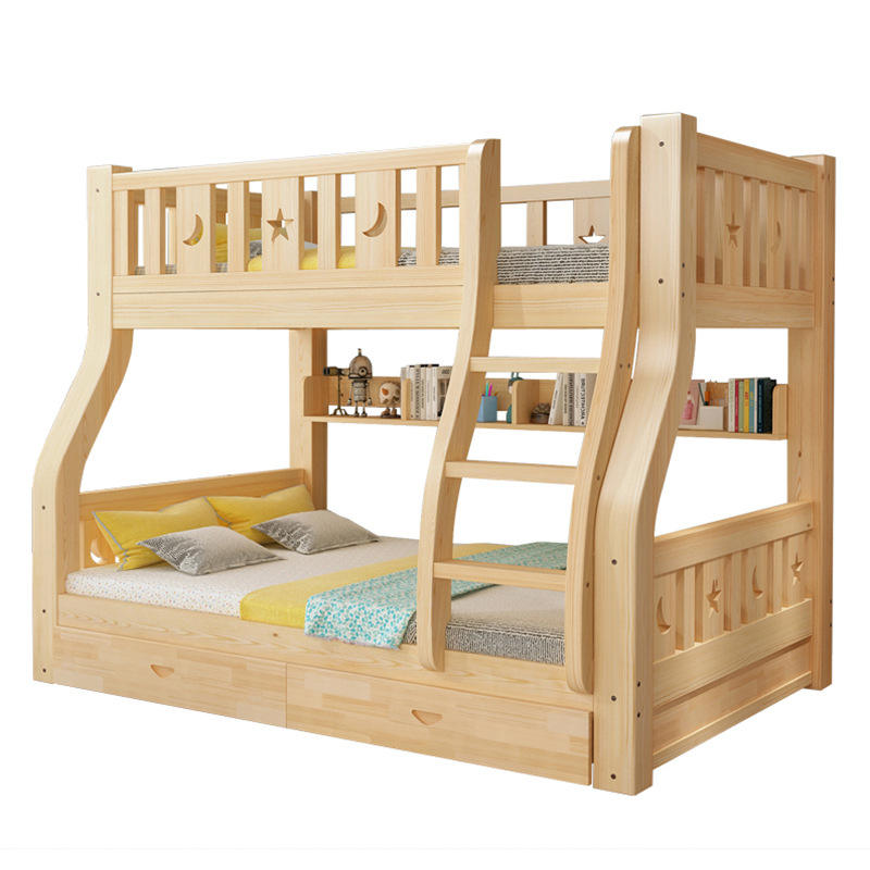 Modern Widen Keel Kids' Bunk Beds with Drawer
