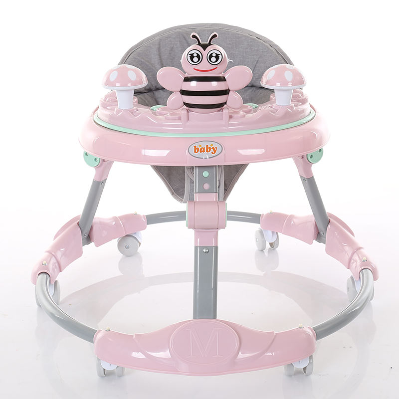 Round Baby Walker with Music for Girls