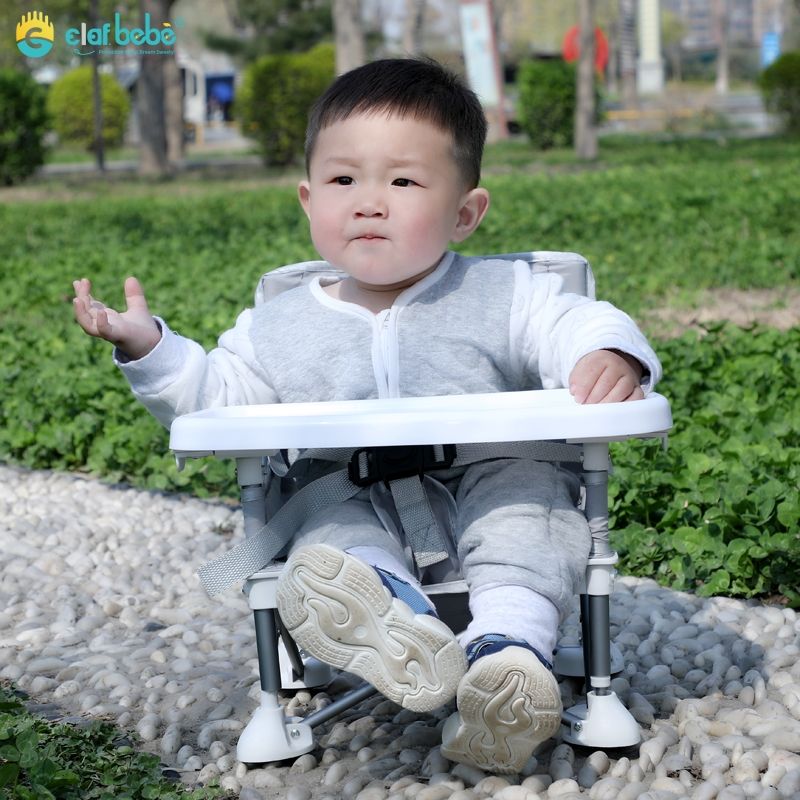 Sillas de comedor para bebés con soporte de aleación de aluminio para exteriores