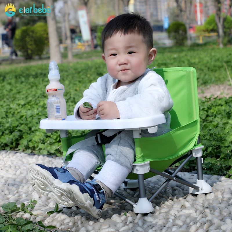 Sillas de comedor para bebés con soporte de aleación de aluminio para exteriores