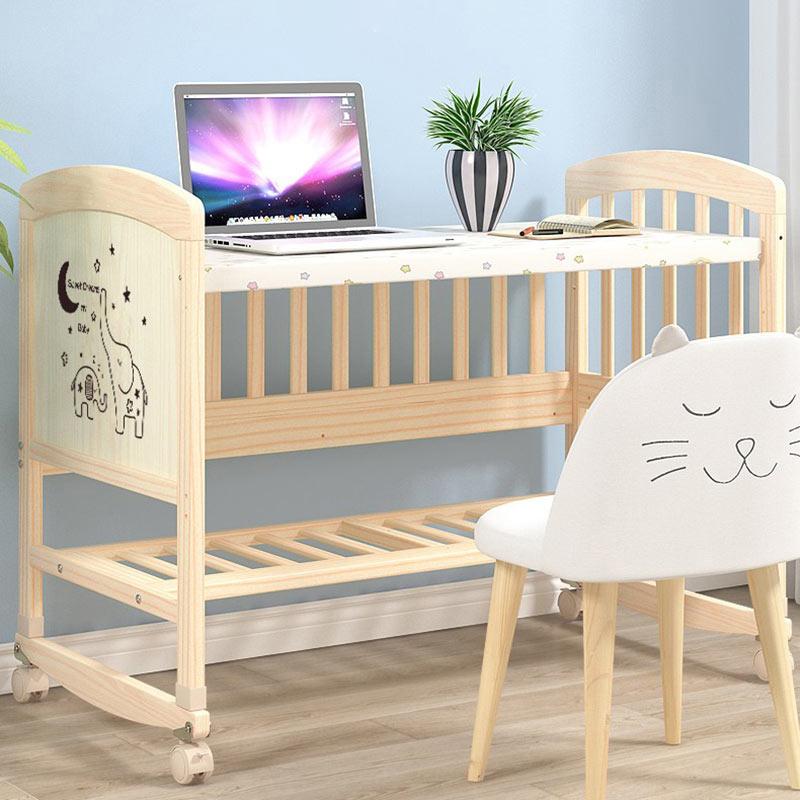 Multi Functional Solid Wood Crib Baby Cot-3