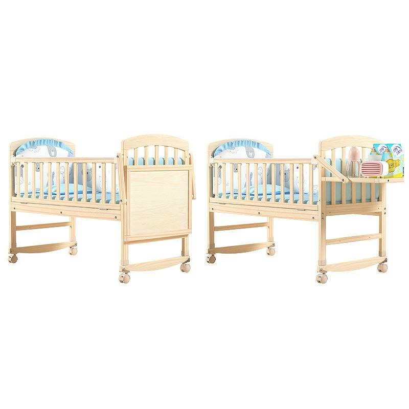 Berço multifuncional de madeira maciça para bebê - 4