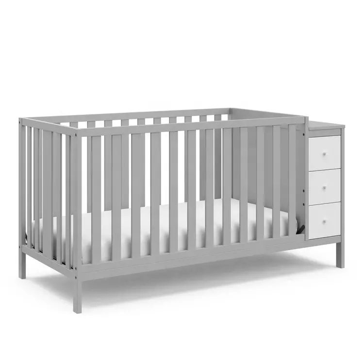 North American Style Convertible Baby Crib-02