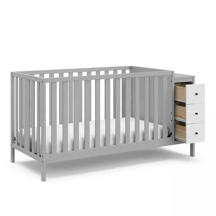 North American Style Convertible Baby Crib-06