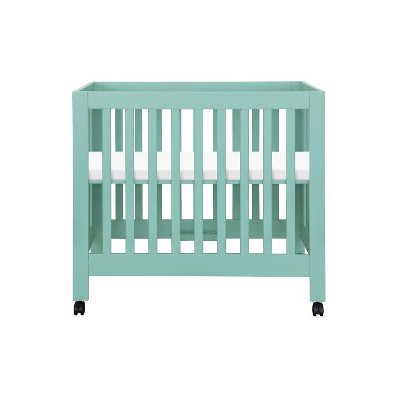 Portable Folding Mini Baby Wooden Crib-3