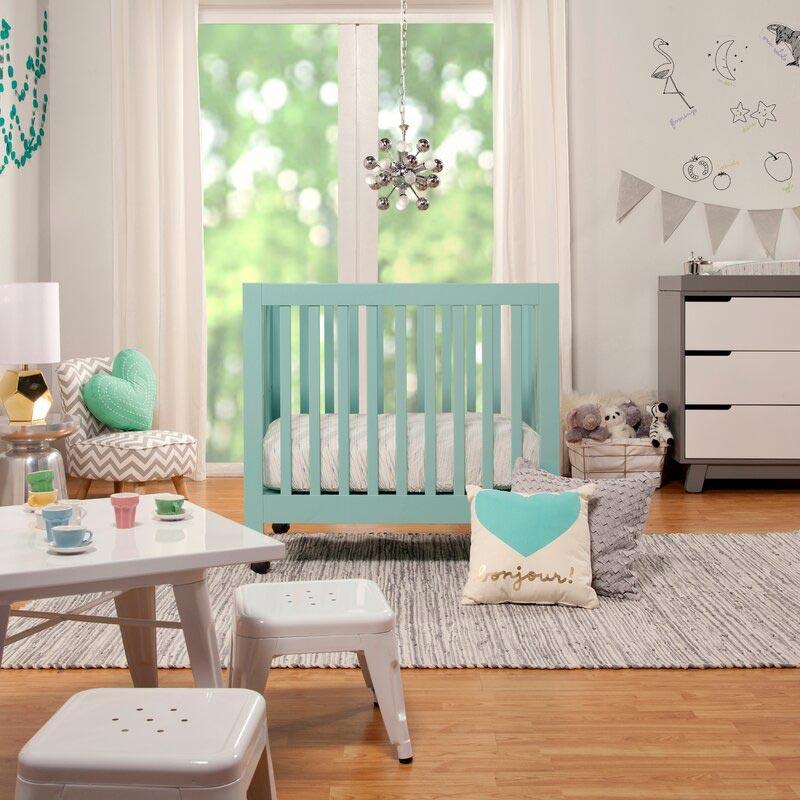 Portable Folding Mini Baby Wooden Crib-5