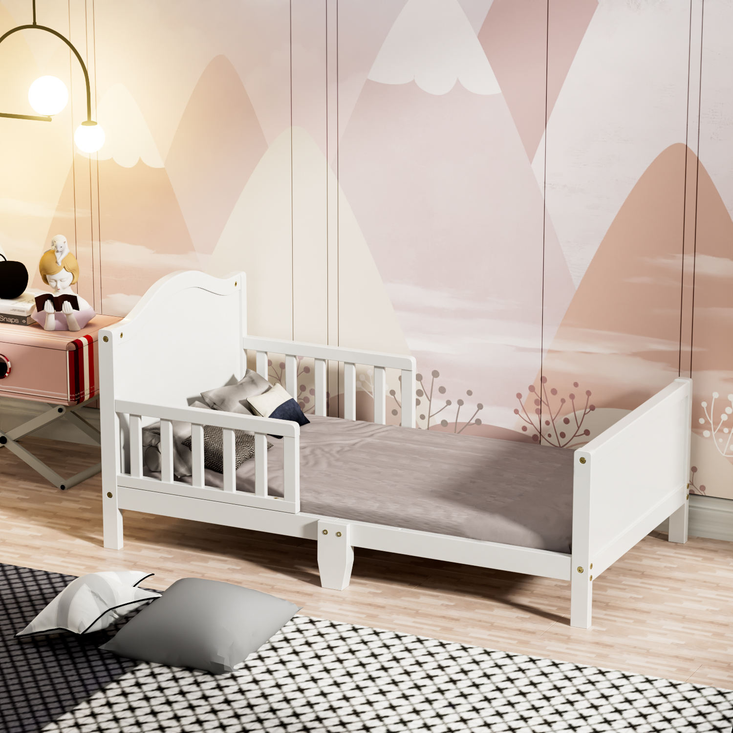 Cama para niños pequeños personalizada de tamaño al por mayor-04