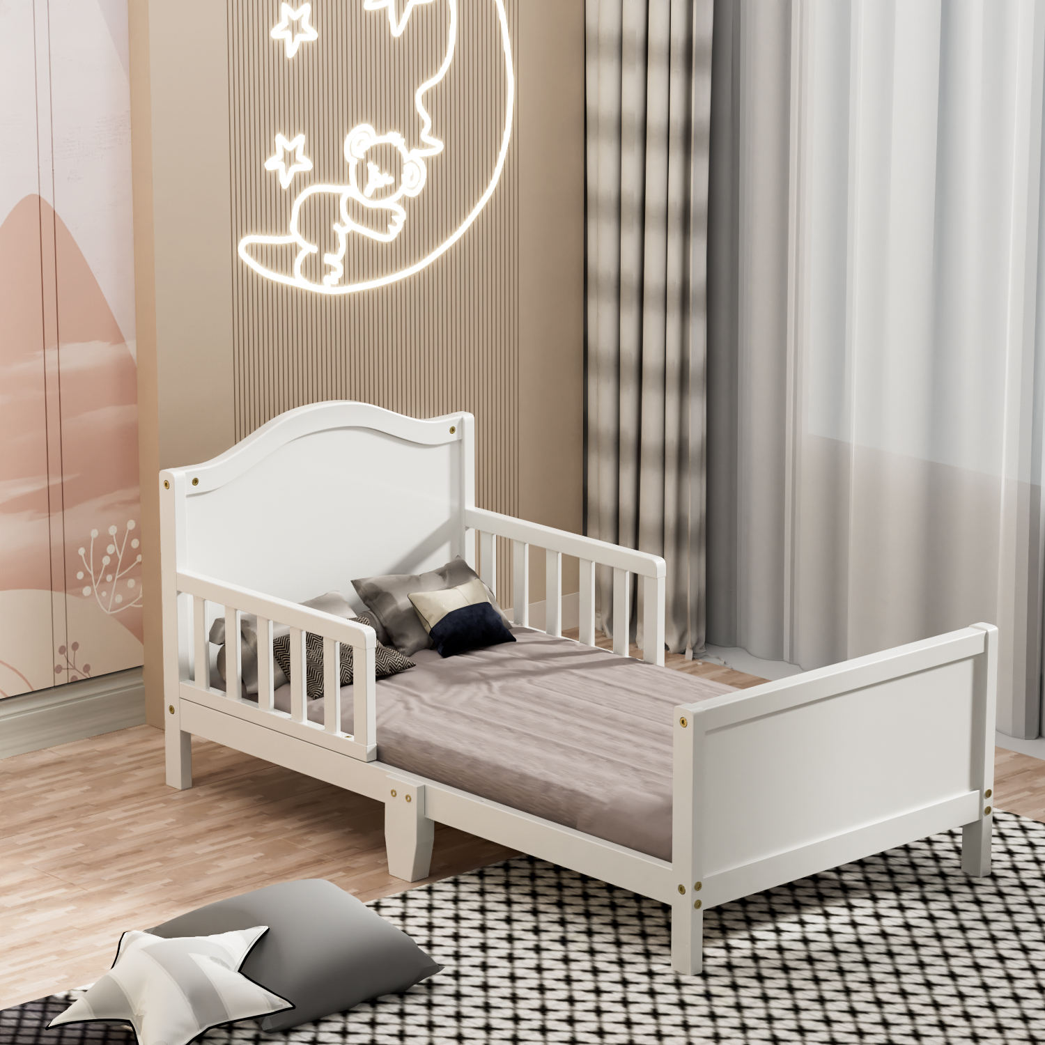 Cama para niños pequeños personalizada de tamaño al por mayor-05