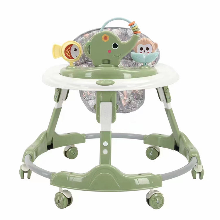Andadores de bebê redondos dobráveis por atacado com brinquedos fofos-01