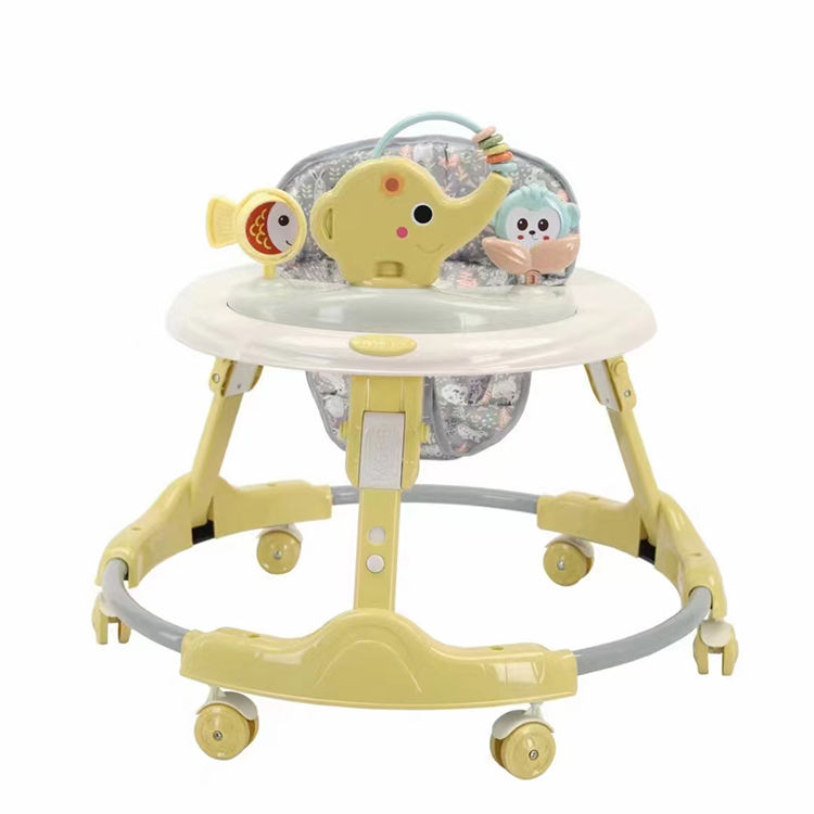 Wholesale Folding Round Baby Walkers with Cute Toys-04