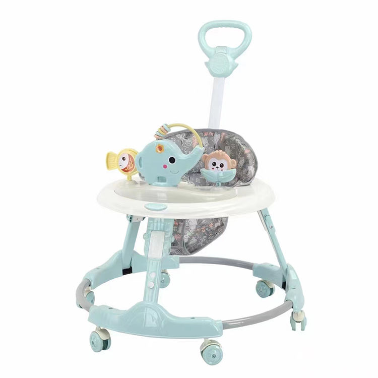 Andadores de bebê redondos dobráveis por atacado com brinquedos fofos-06