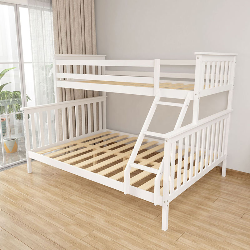 Wholesale Solid Wood Twin Bunk Bed with stairs-02