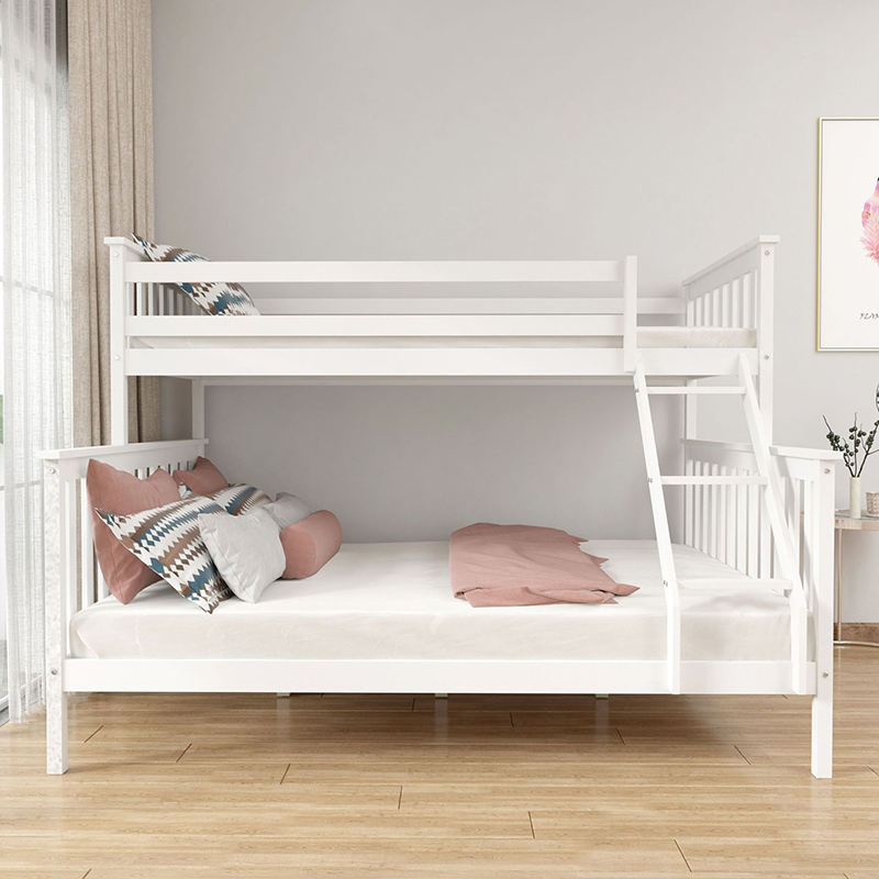 Wholesale Solid Wood Twin Bunk Bed with stairs-03