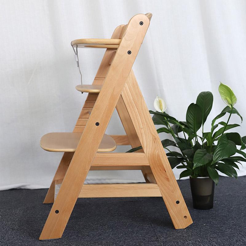 Wood Adjustable Newborn Baby High Chair-01