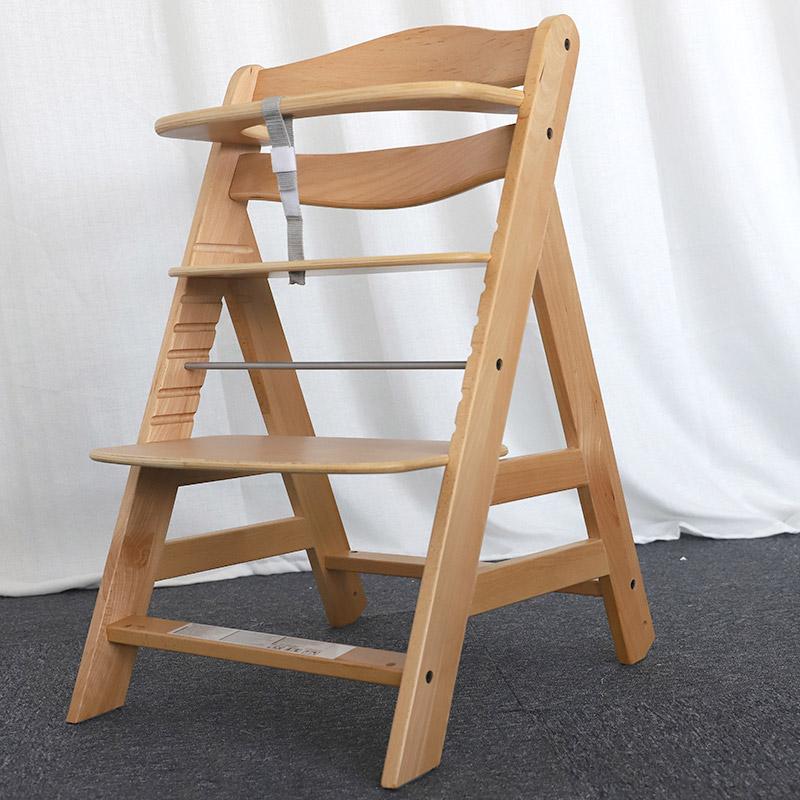 Wood Adjustable Newborn Baby High Chair-02