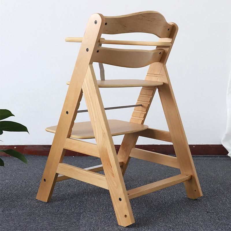 Wood Adjustable Newborn Baby High Chair-03