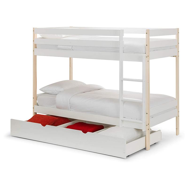 Wood Twin-Over-Twin Bunk Bed For Kids