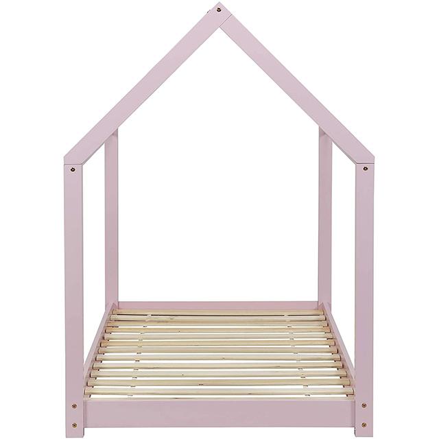 Cama de casa sólida de madera moderna para niños Cama para niños pequeños