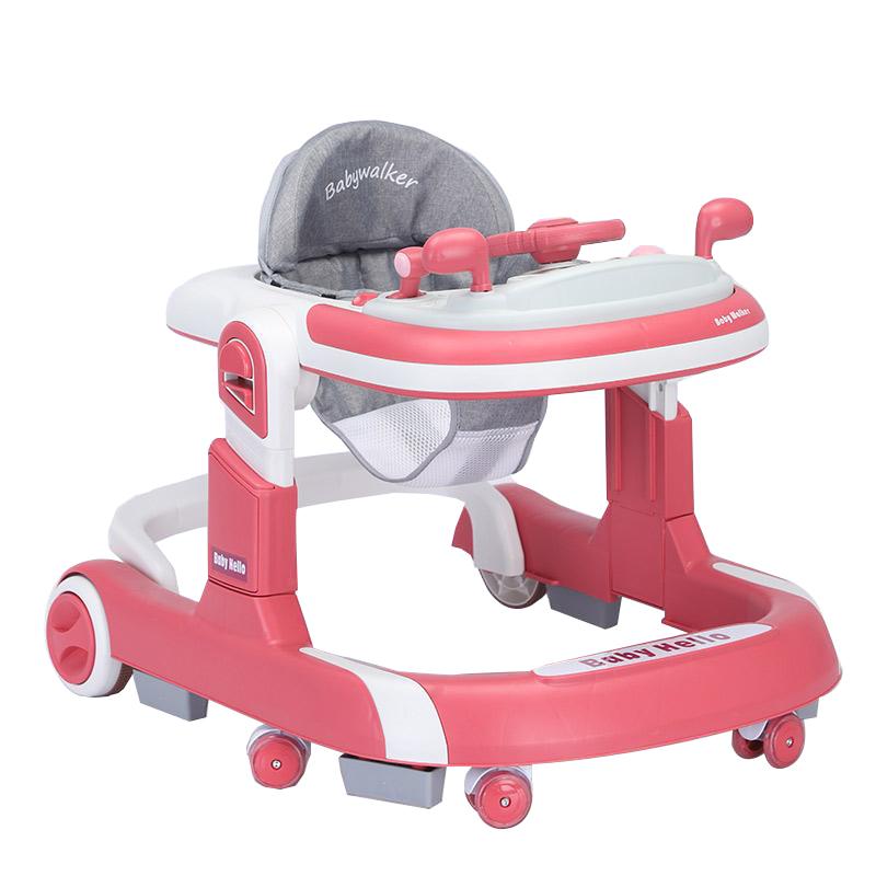 Multi-functional Baby Walker with Adjustable Height