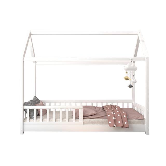 Modern Solid Wood Kids House Bed Custom