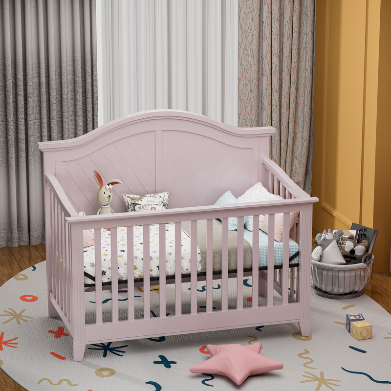 Versatile Convertible Wooden Baby Bed-5