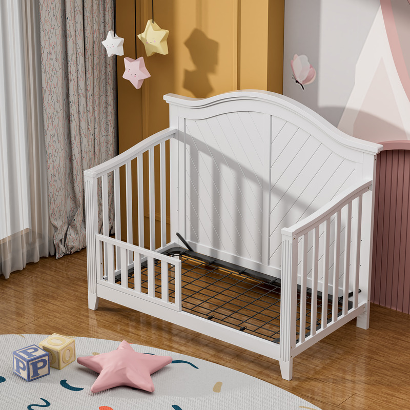 Versatile Convertible Wooden Baby Bed-7